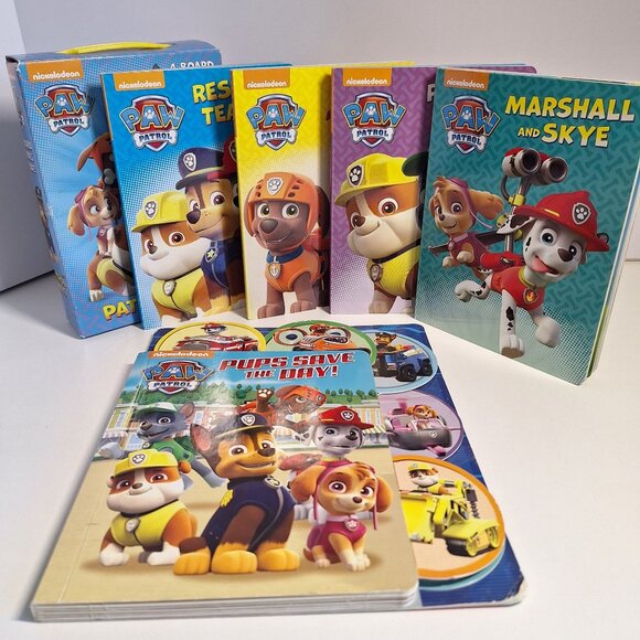 Nickelodeon, Studio Fun Other - 5 Paw Patrol Board Books 4 Pals w box Lot & Pups Save The Day Nickelodeon